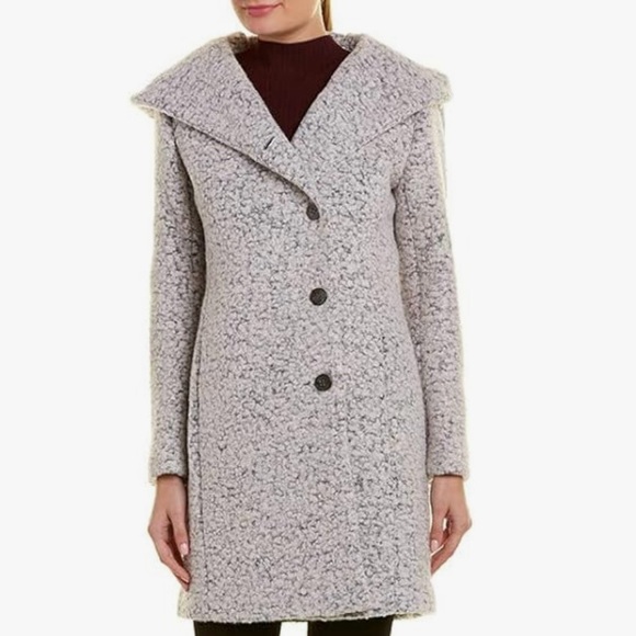 Cole Haan Signature Dropped Shoulder Wool Blend Coat - Size 10 (EUC) - Picture 3 of 12